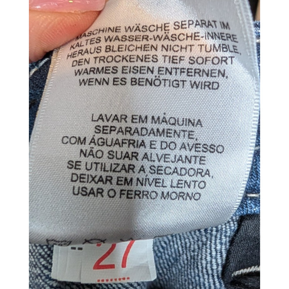 VTG Y2K Miss Me Sequin Vine Pocket Low Rise Boot Cut Distressed Bling Jeans 27 - Picture 12 of 15